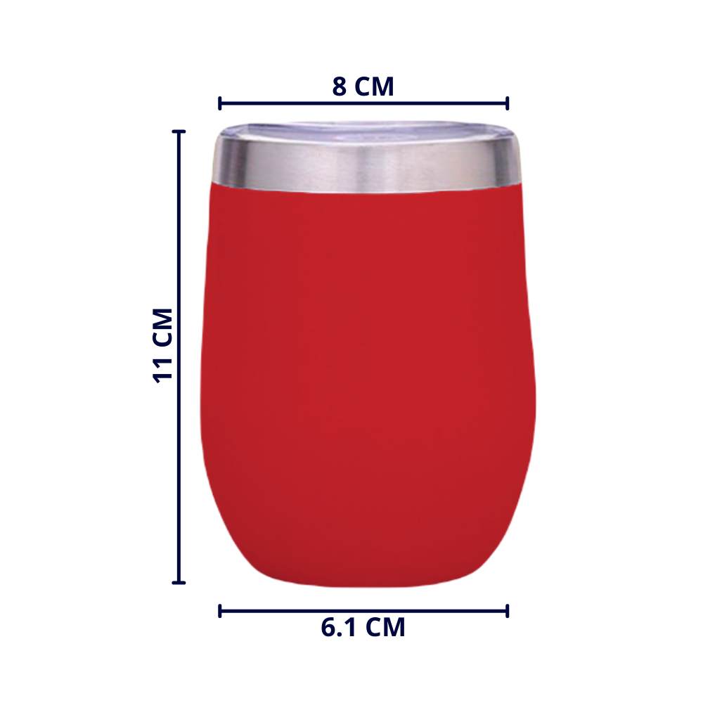 Termo Copa De Vino 355 Ml - Acero Doble Capa - Origami Home